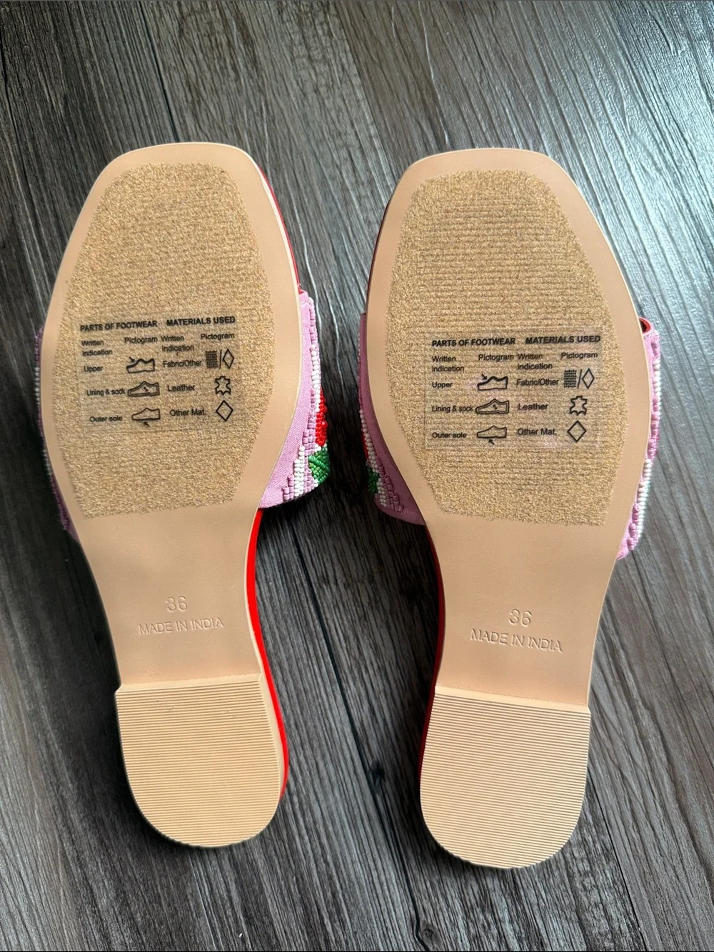 NWT The Fiona Beaded Slide Sandals by Maeve